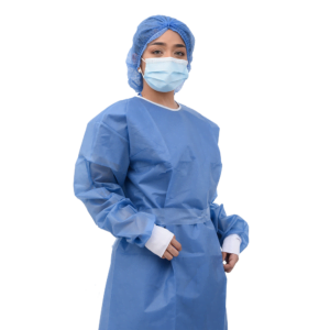 Bata manga larga puño rib x 10 und